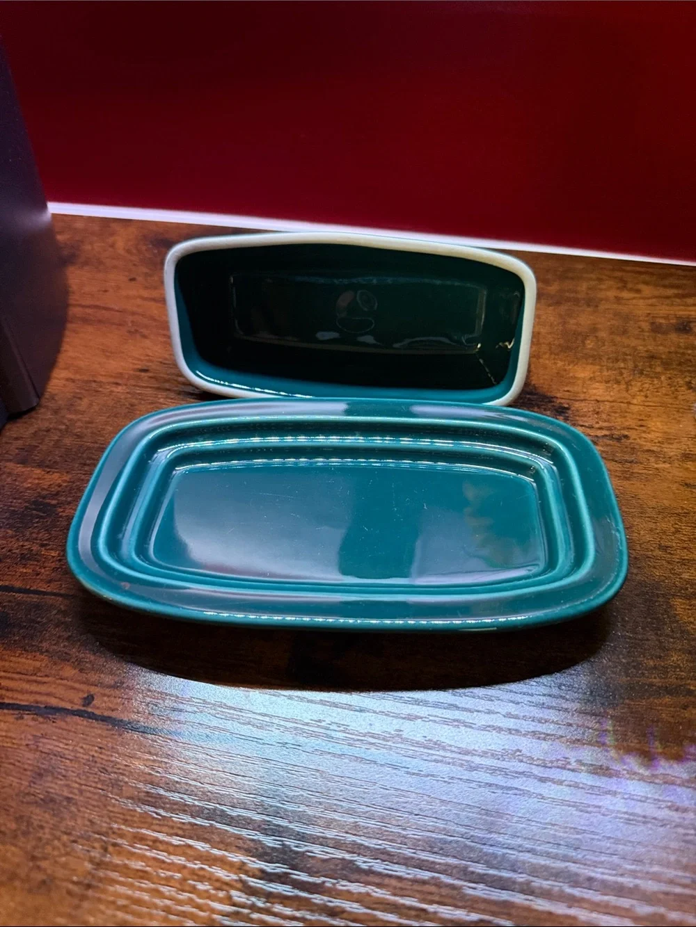 Fiesta Aqua Teal Butter Dish